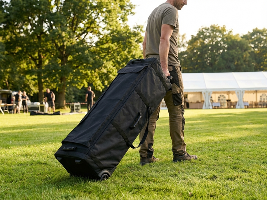 Black carry bag with wheels for Flextents Xtreme 50 4x8 m - product detail