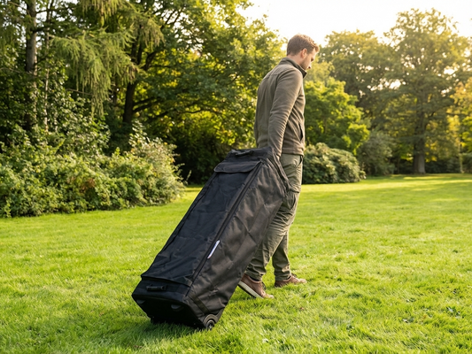 Black carry bag with wheels for Flextents Xtreme 50 - product detail