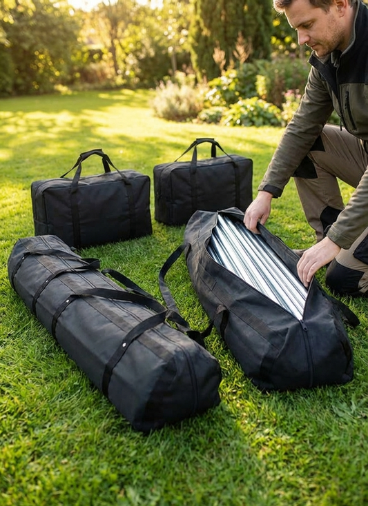 Black Marquee Carry Bag made of Polyester with PVC for Outdoor Use - product detail
