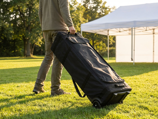Black carry bag with wheels for Flextents PRO, 4x6 m size - product detail
