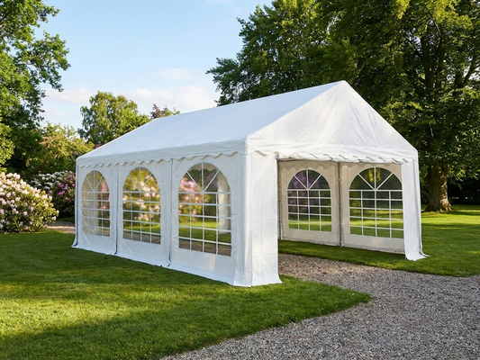 Sand coloured marquee 4x6 m for outdoor events - product detail