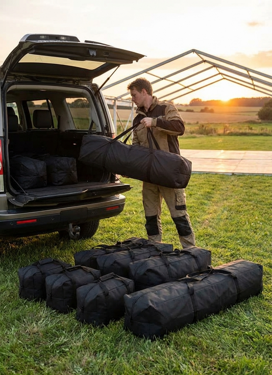 Marquee carry bag 8m black polyester PVC outdoor storage - product detail