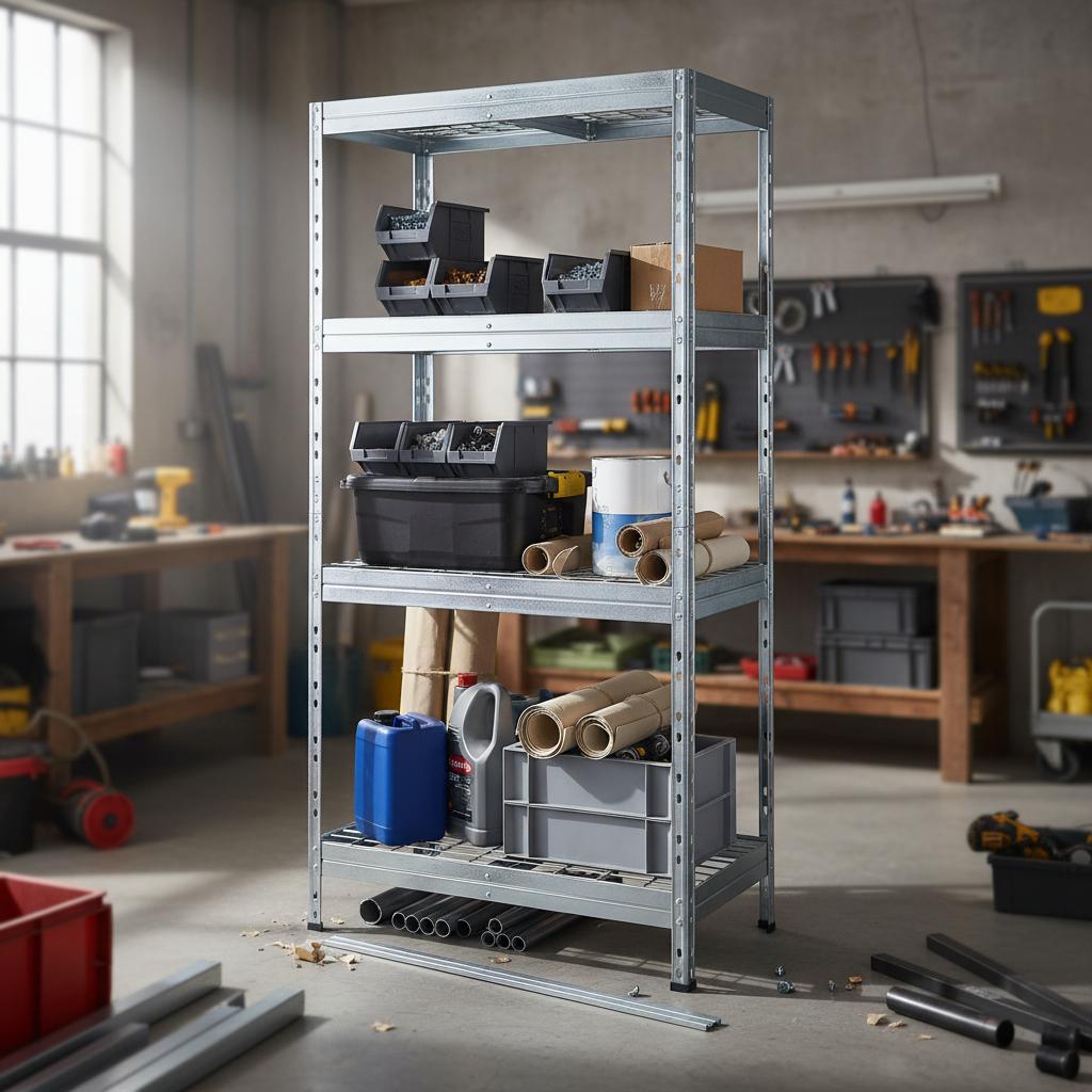 Garage Galvanised Wire Shelving - Corrosion Resistant - Warehouse/Industrial