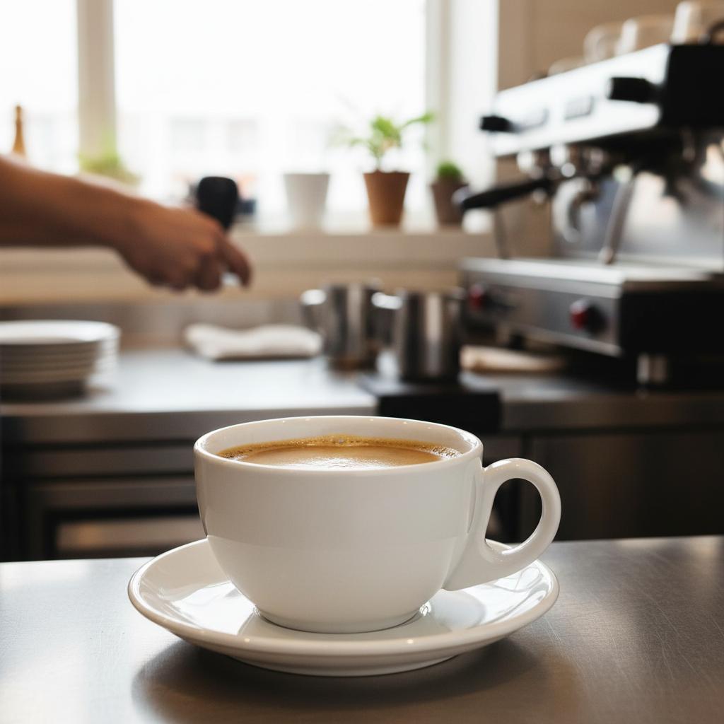 Cappuccino Cups - 220ml White Porcelain - Commercial