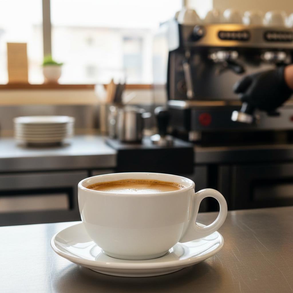 Cappuccino Cups - 220ml White Porcelain - Commercial