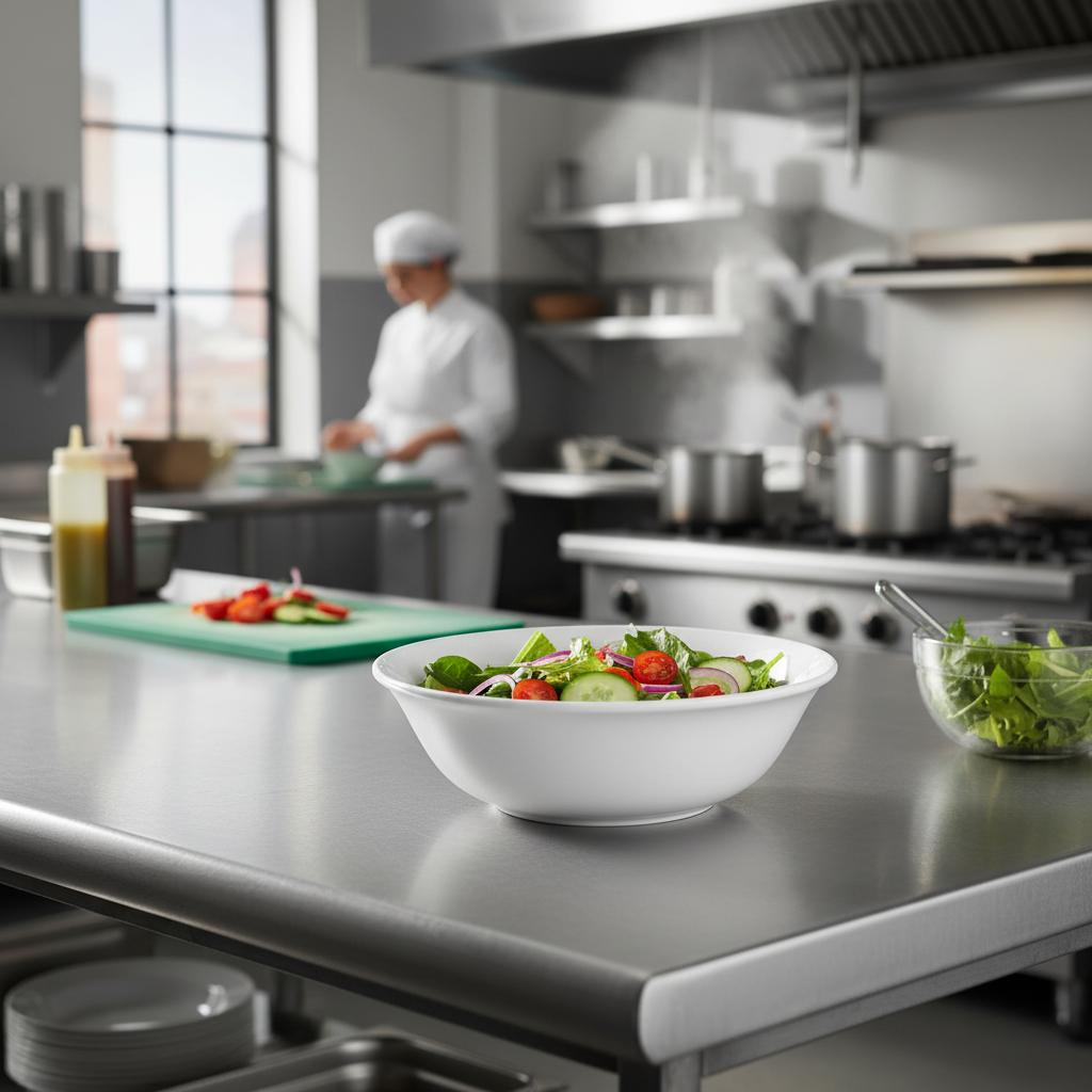 Cereal Bowls - 160mm White - Porcelain - Commercial